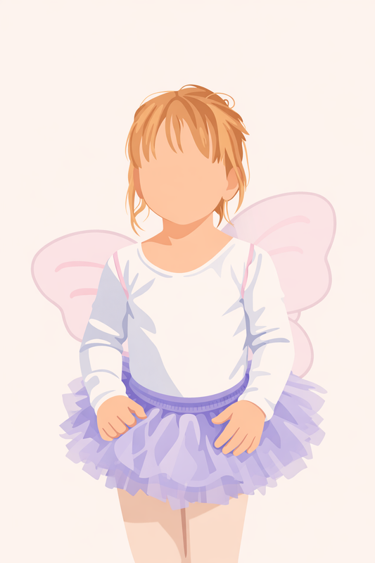 Custom Faceless Portrait Illustration – Personalized Keepsake