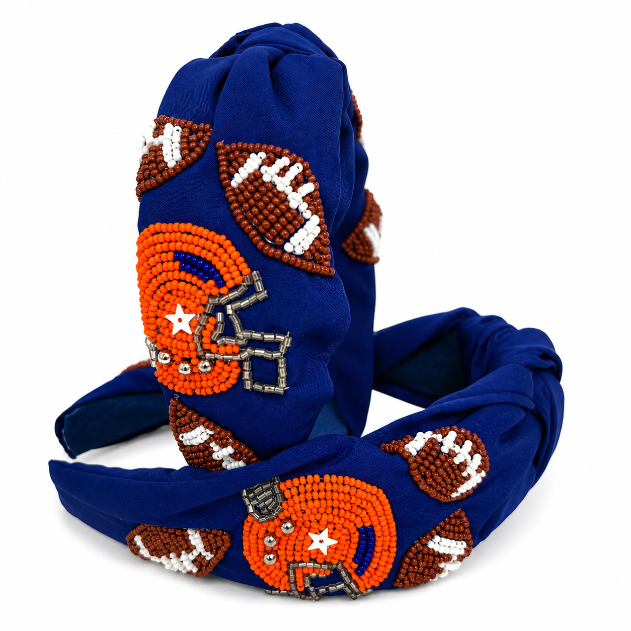 Football Helmet & Football Knotted Headband