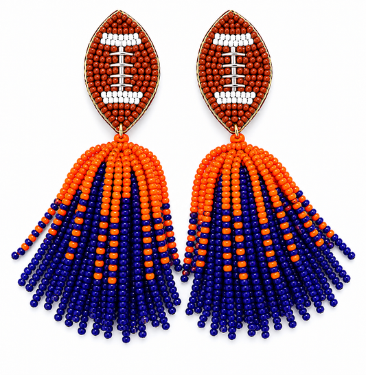 Touchdown Tassel Earrings